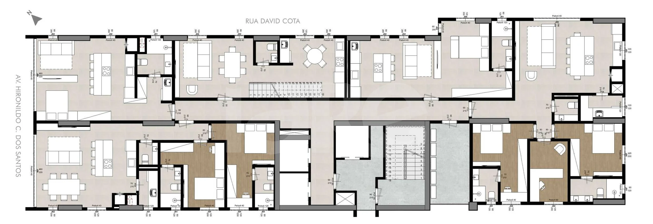Planta — Pavimento 16