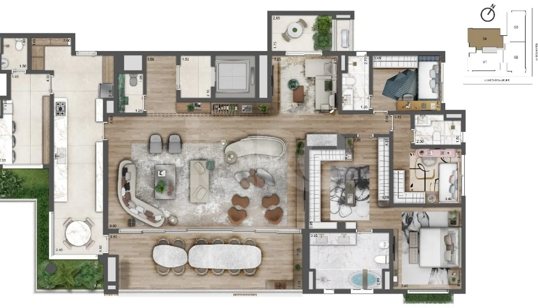 Planta — Garden 290,5 m²
