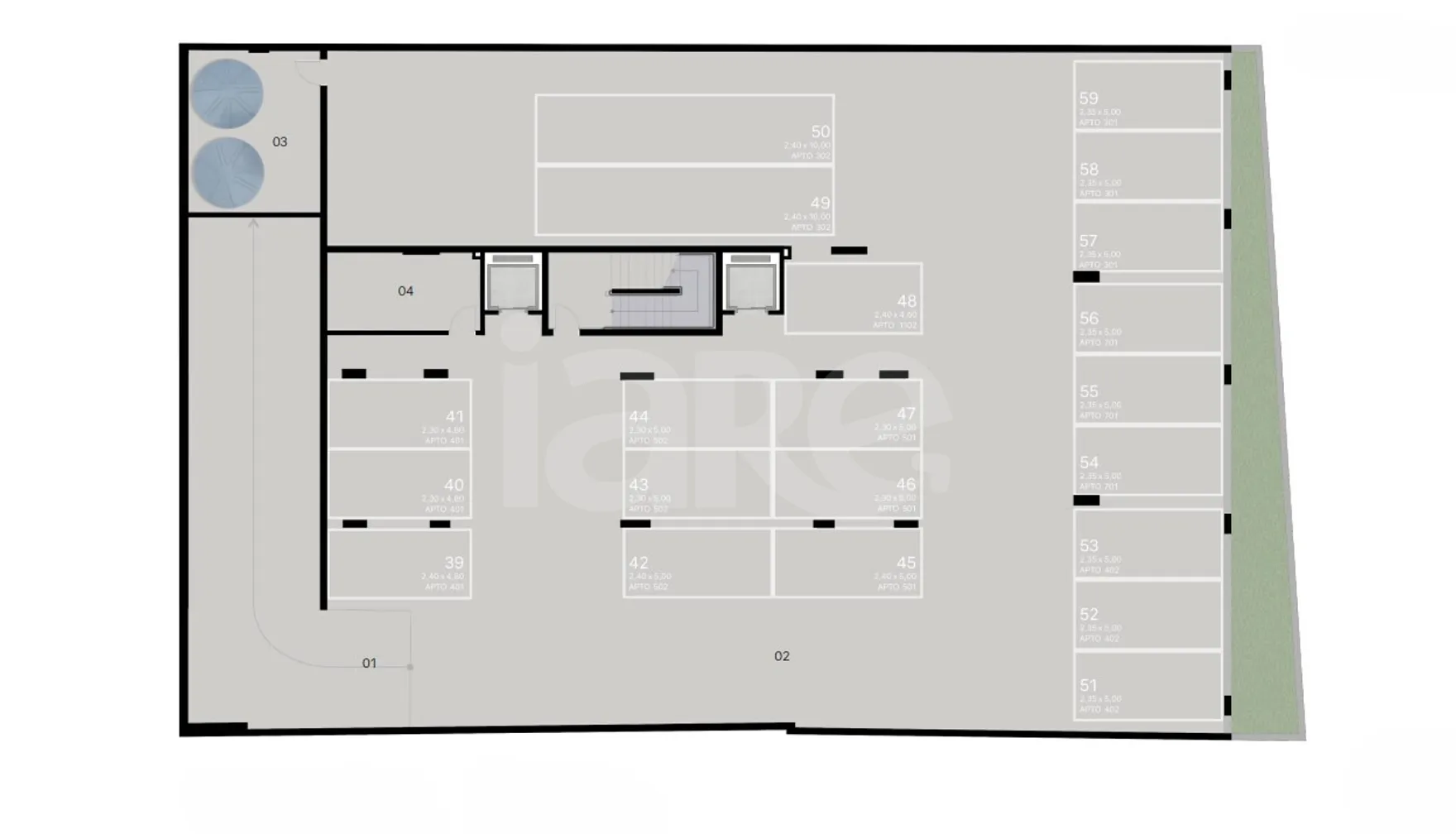 Planta — Pavimento subsolo 2