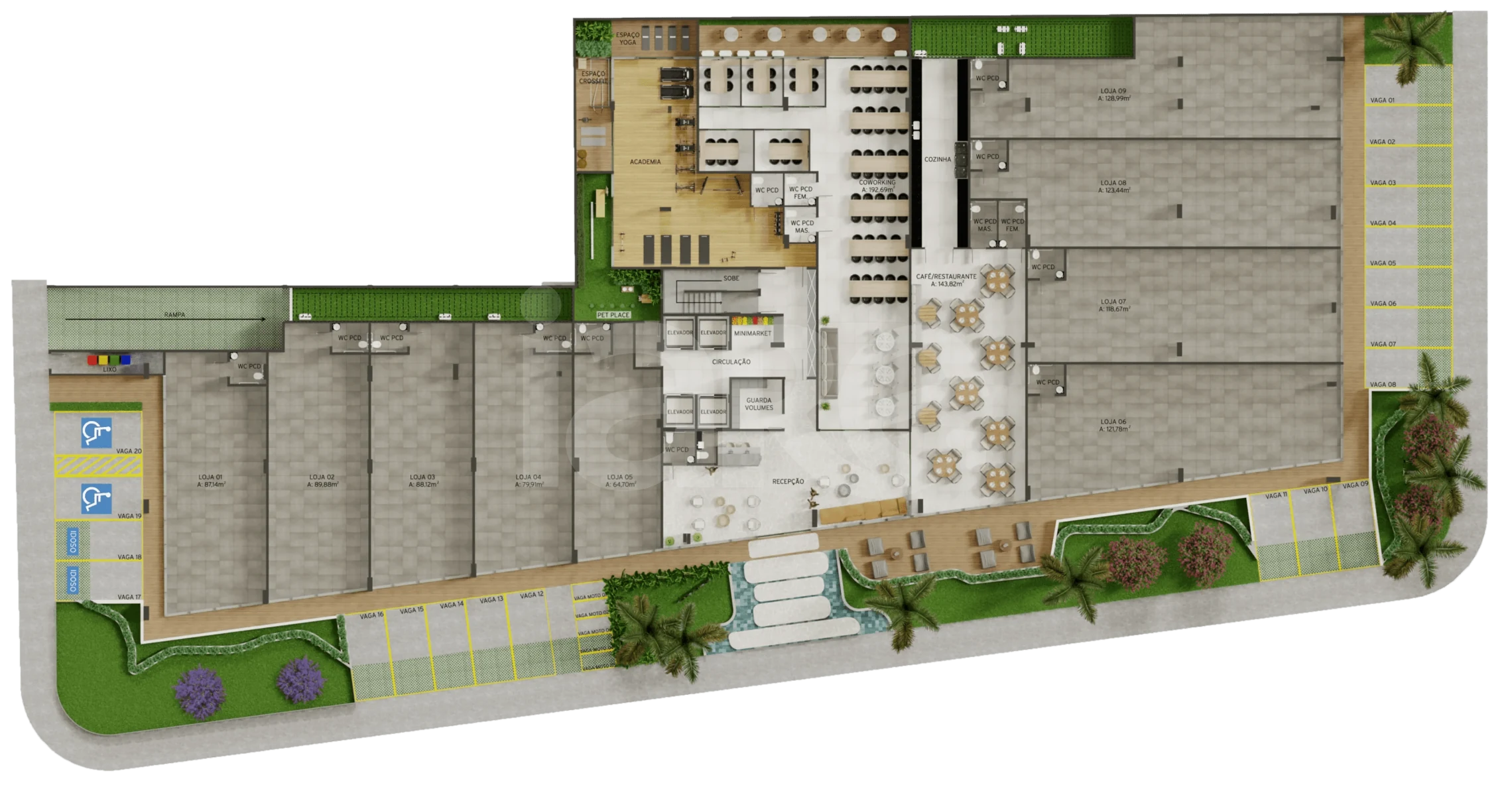 Planta — Pavimento térreo 2