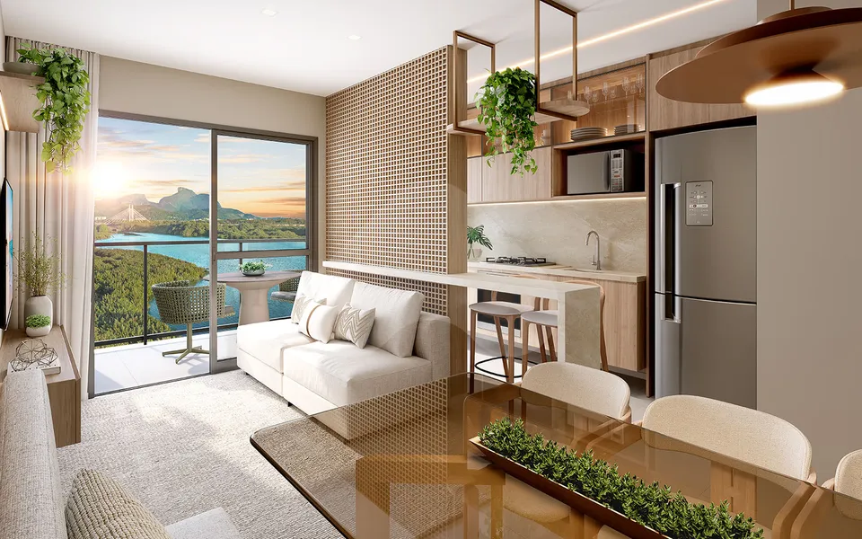Breeze - Apartamento com 55,71 m², em Barra da Tijuca — foto 2