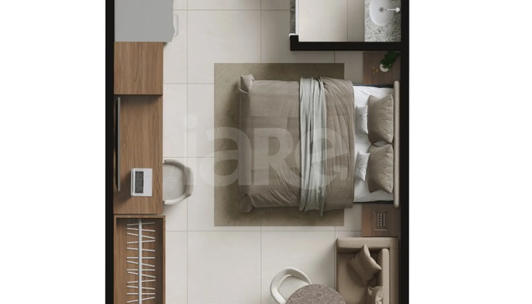 Planta — Studio 26 m²