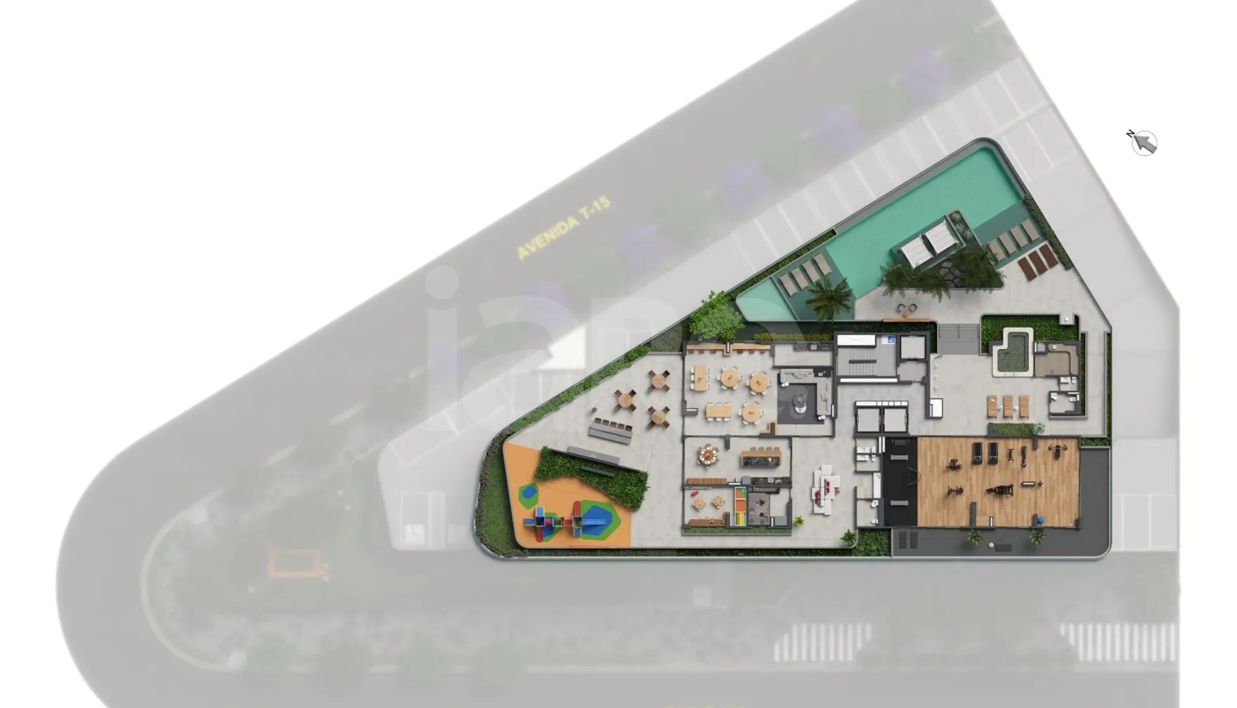 Planta — Pavimento lazer