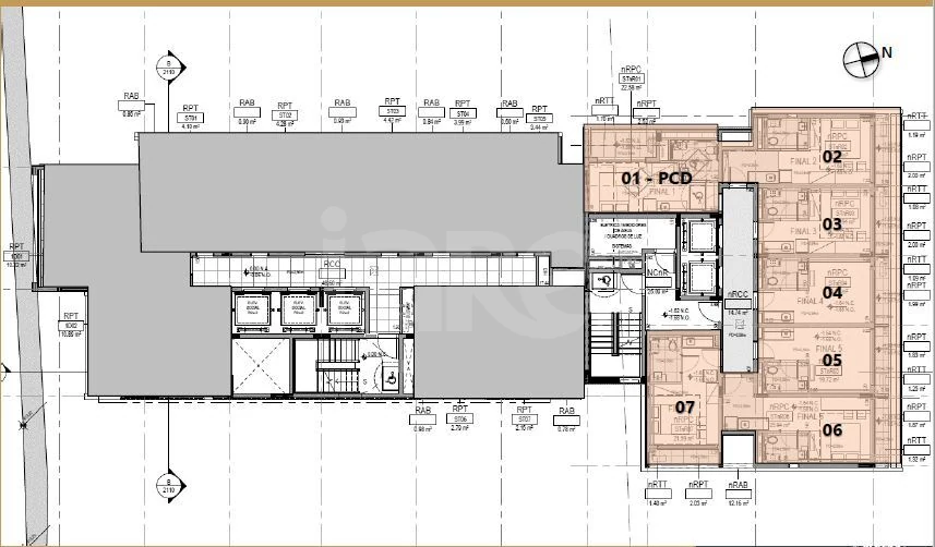 Planta — Pavimento 2º ao 6º andar