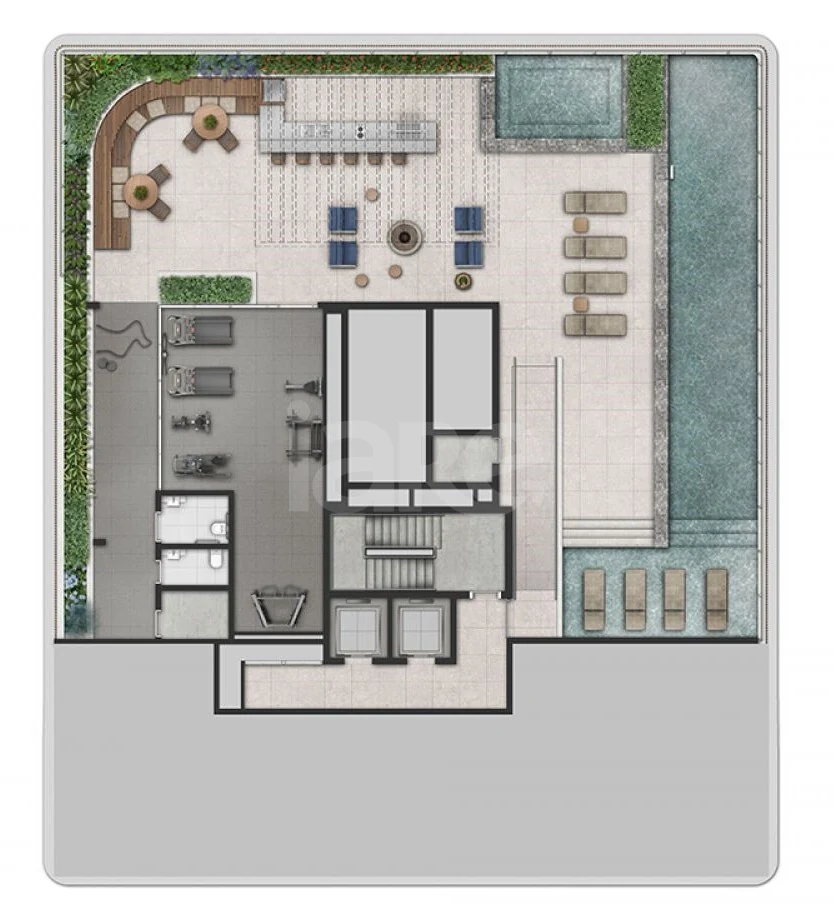 Planta — Pavimento rooftop 2
