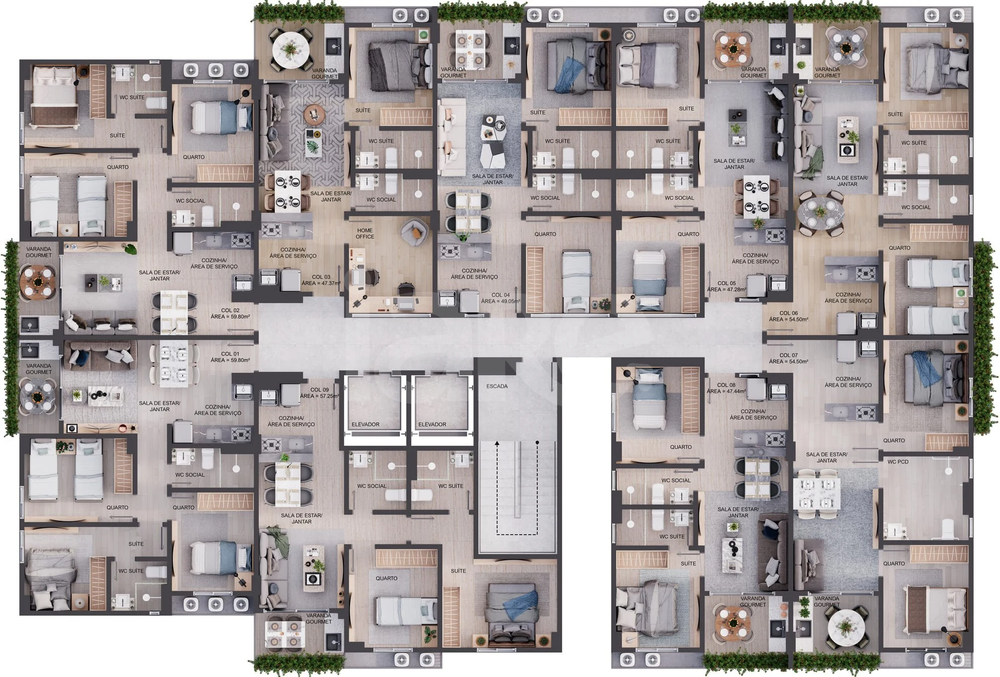 Planta — Pavimento 1