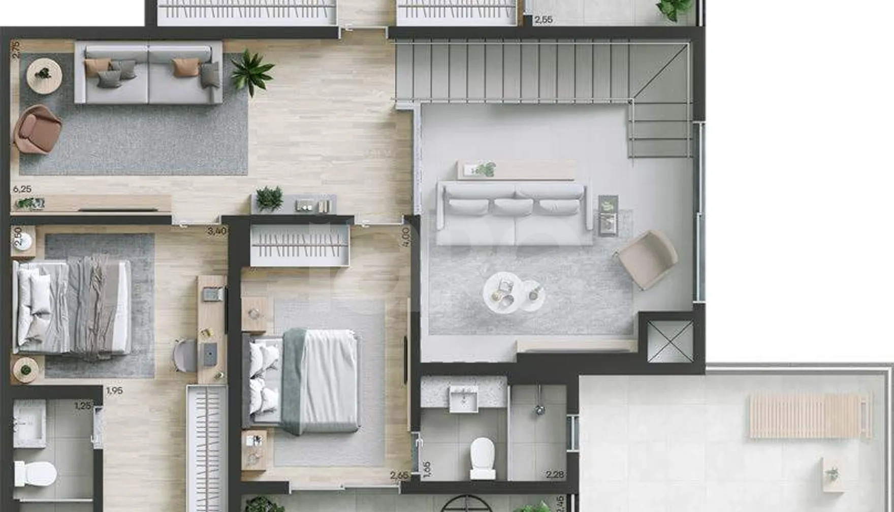 Planta — Garden 174,37 m²