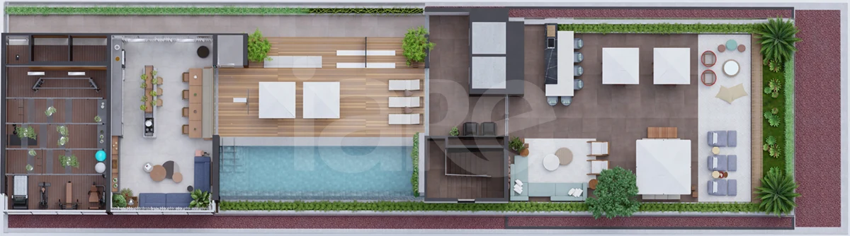 Planta — Pavimento lazer