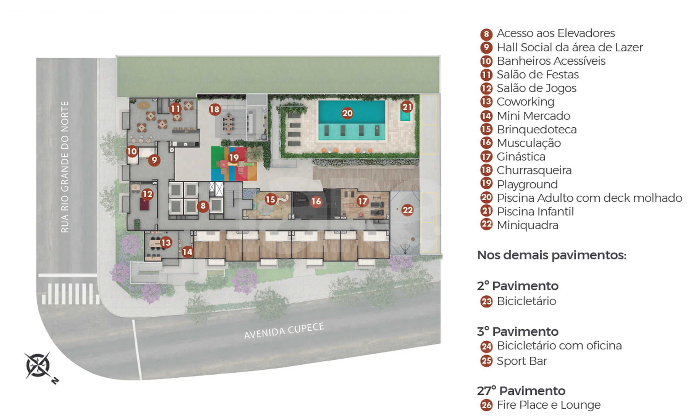 Planta — Pavimento Lazer