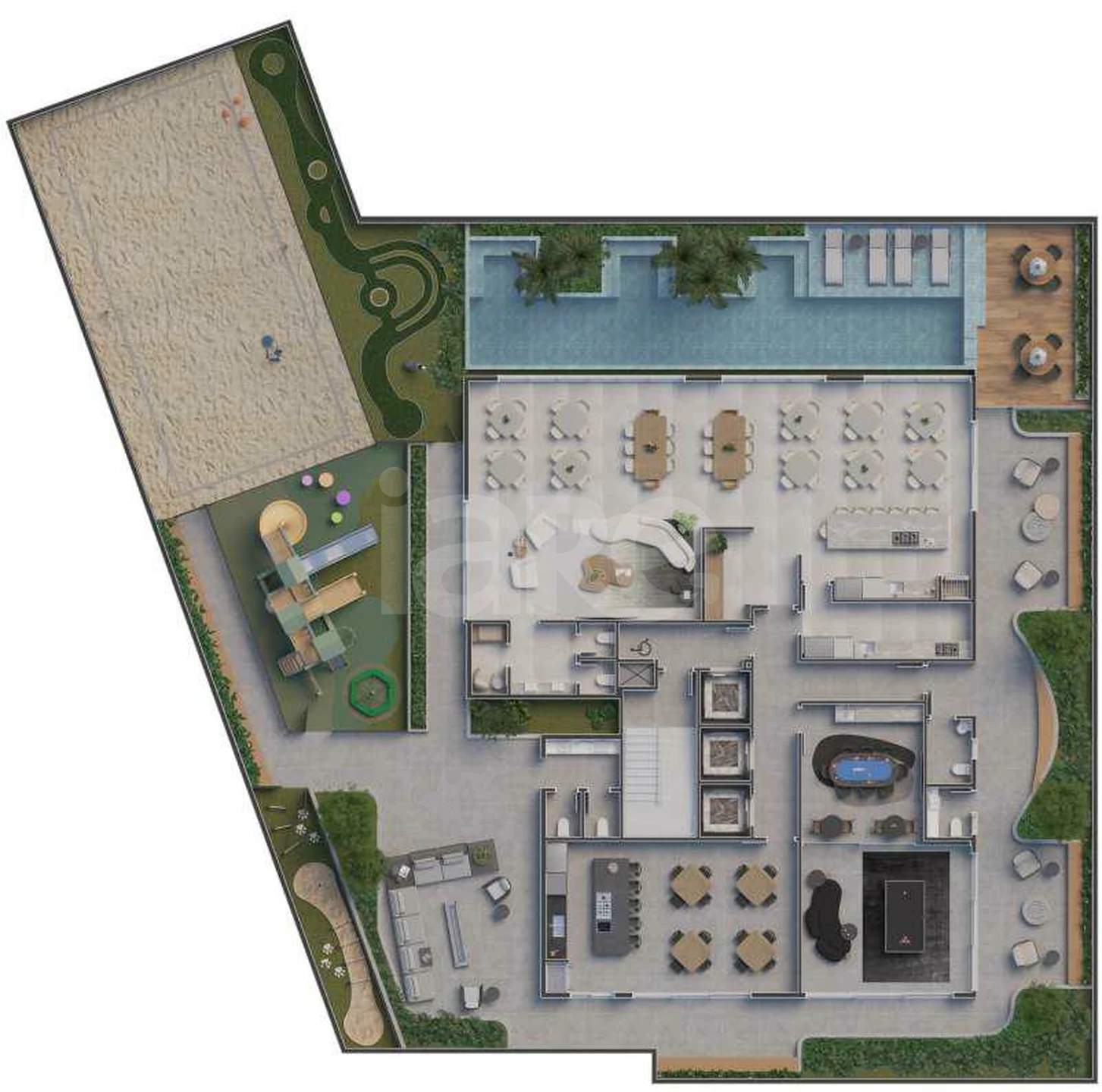 Planta — Pavimento lazer 1