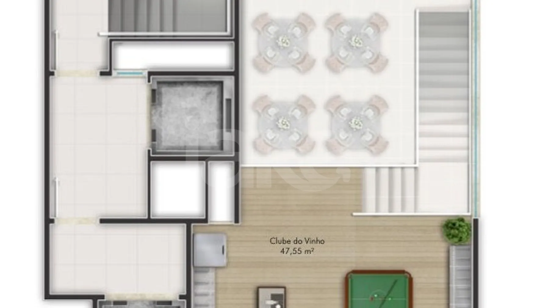 Planta — Pavimento lazer 2
