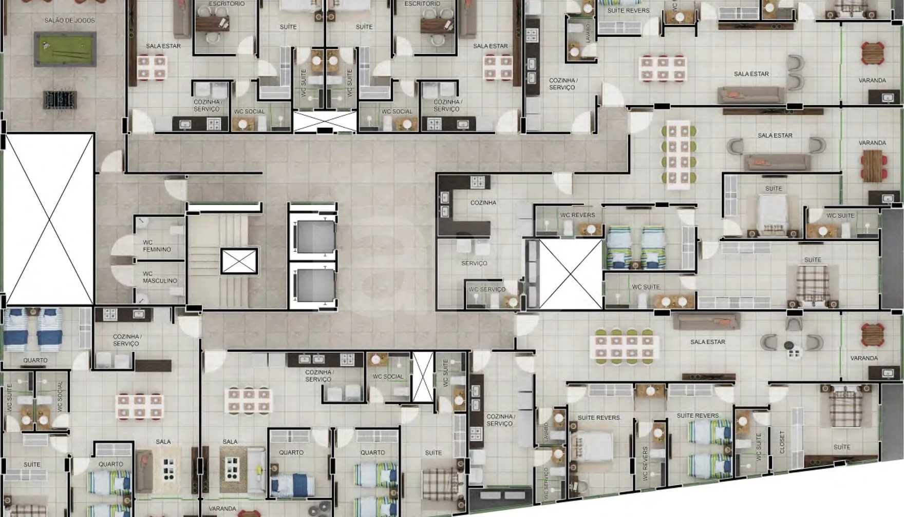 Planta — Pavimento 1