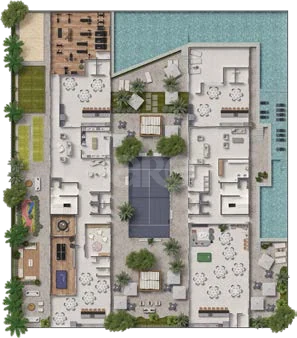 Planta — Pavimento lazer