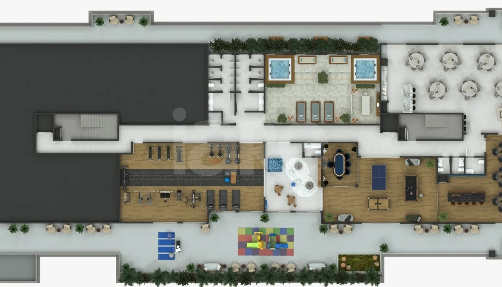 Planta — Pavimento lazer