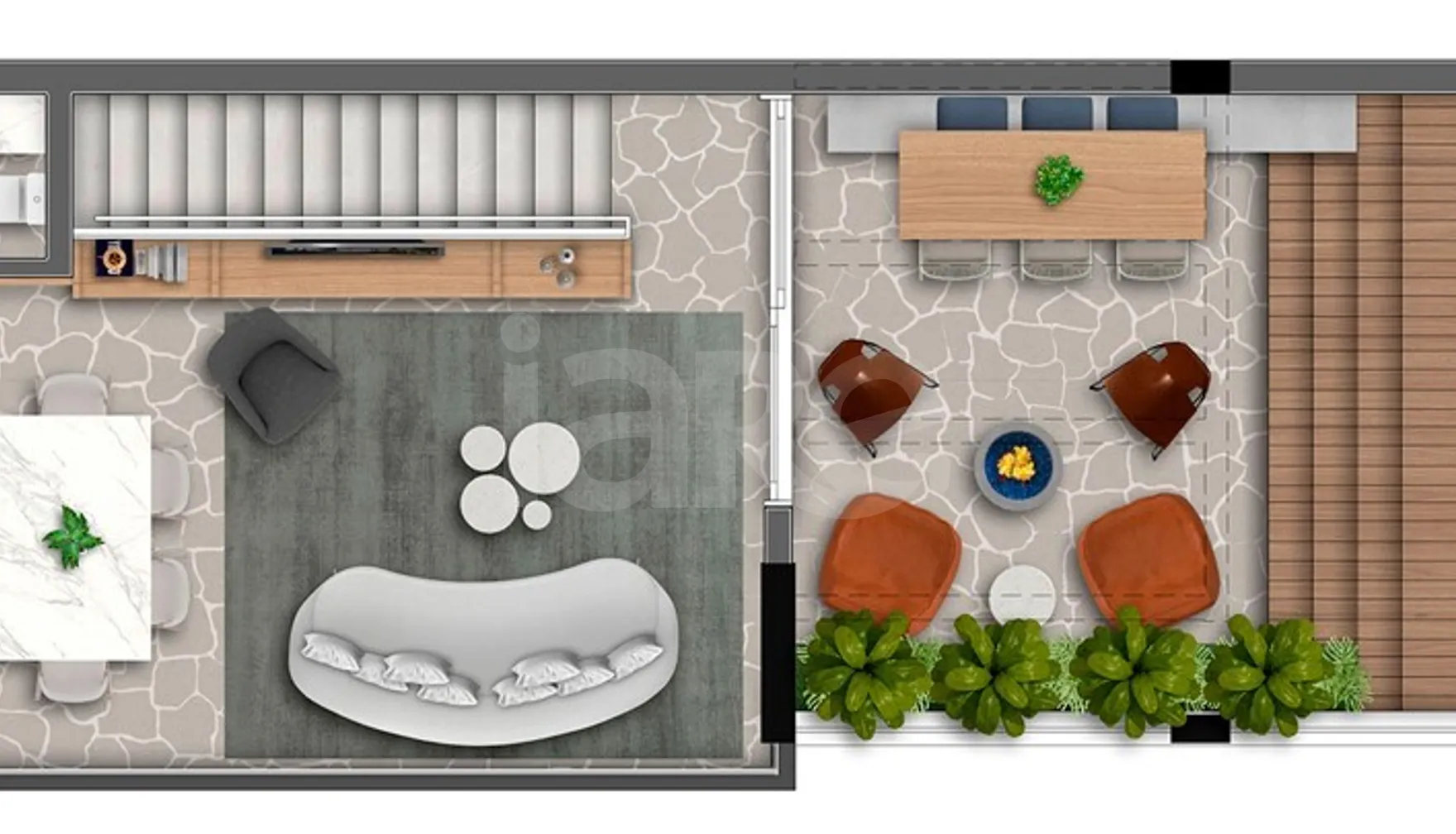 Planta — Garden 135,58 m²