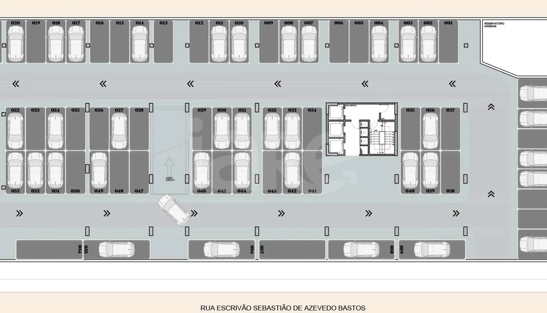 Planta — Pavimento subsolo 2