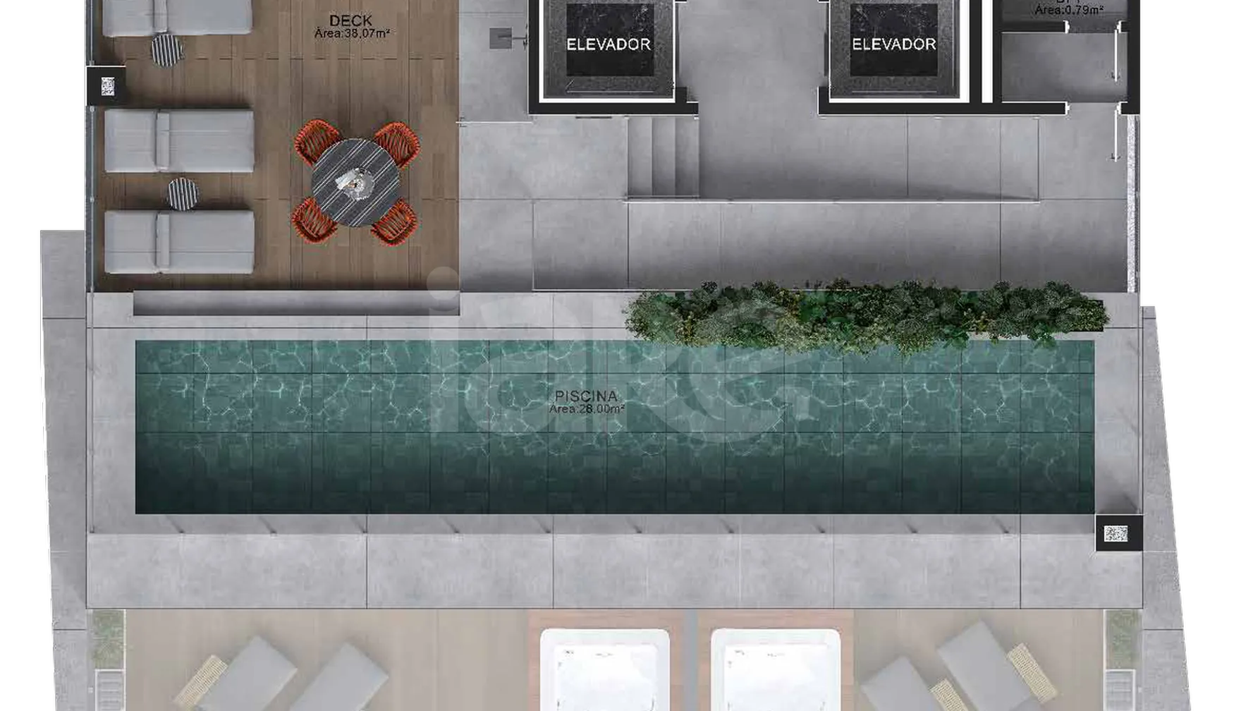 Planta — Pavimento rooftop