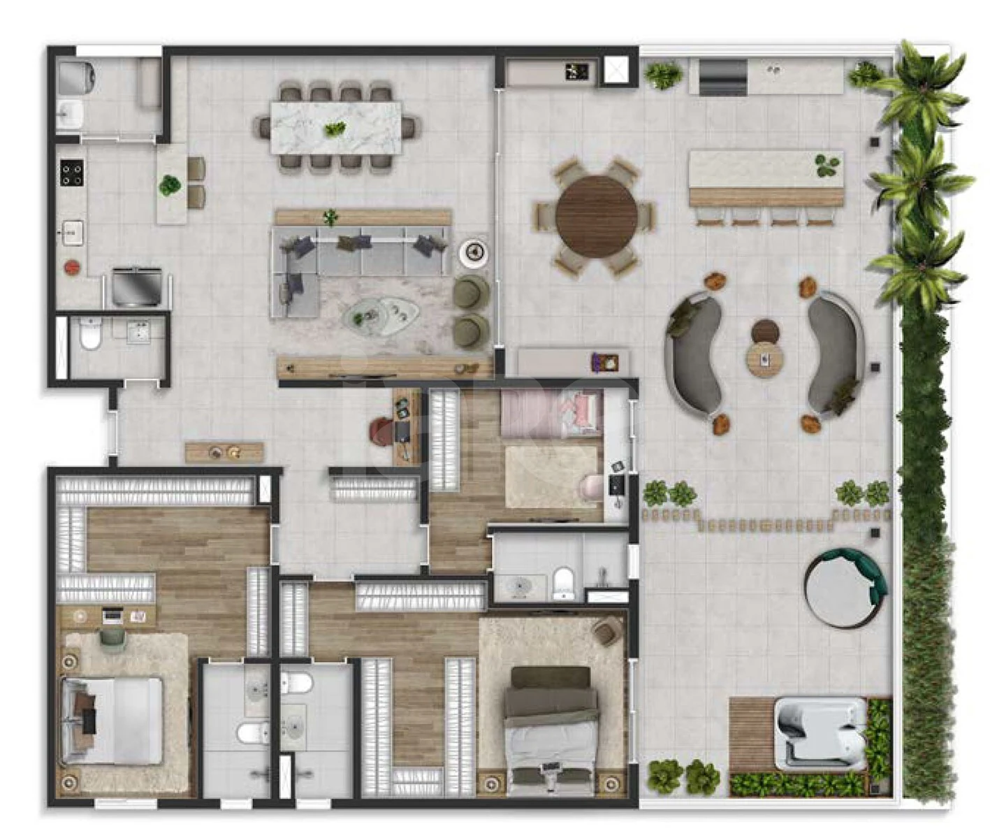 Planta — Garden 255,6 m²