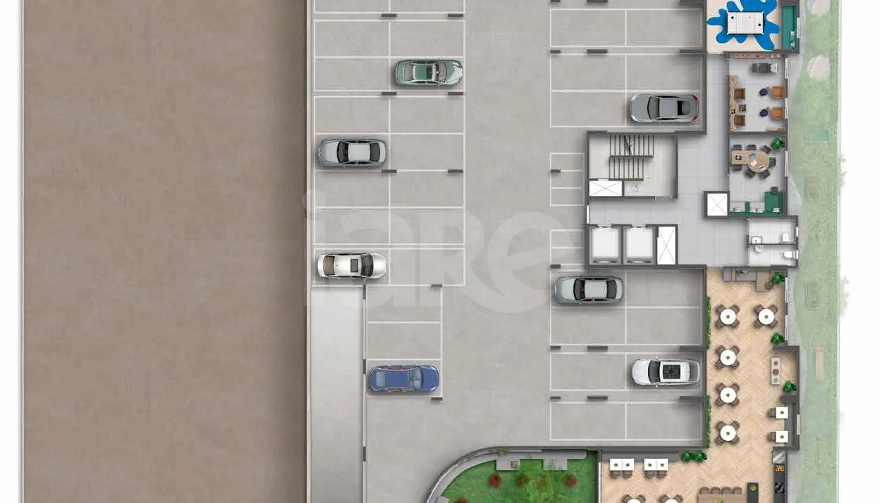 Planta — Pavimento subsolo 1