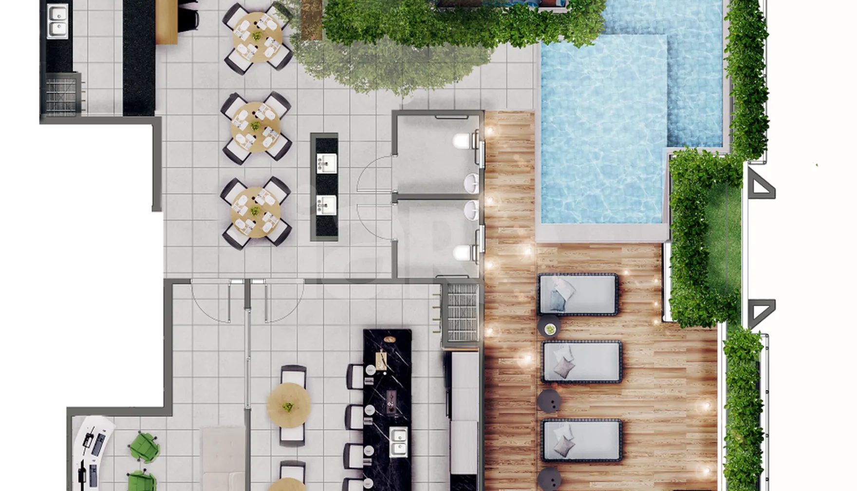 Planta — Pavimento lazer