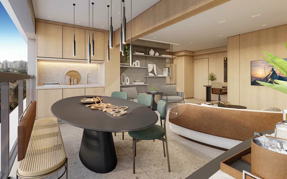 Blue Marine Home Resort - Studio com 26,56 m², em Vila Monte Alegre — foto 3