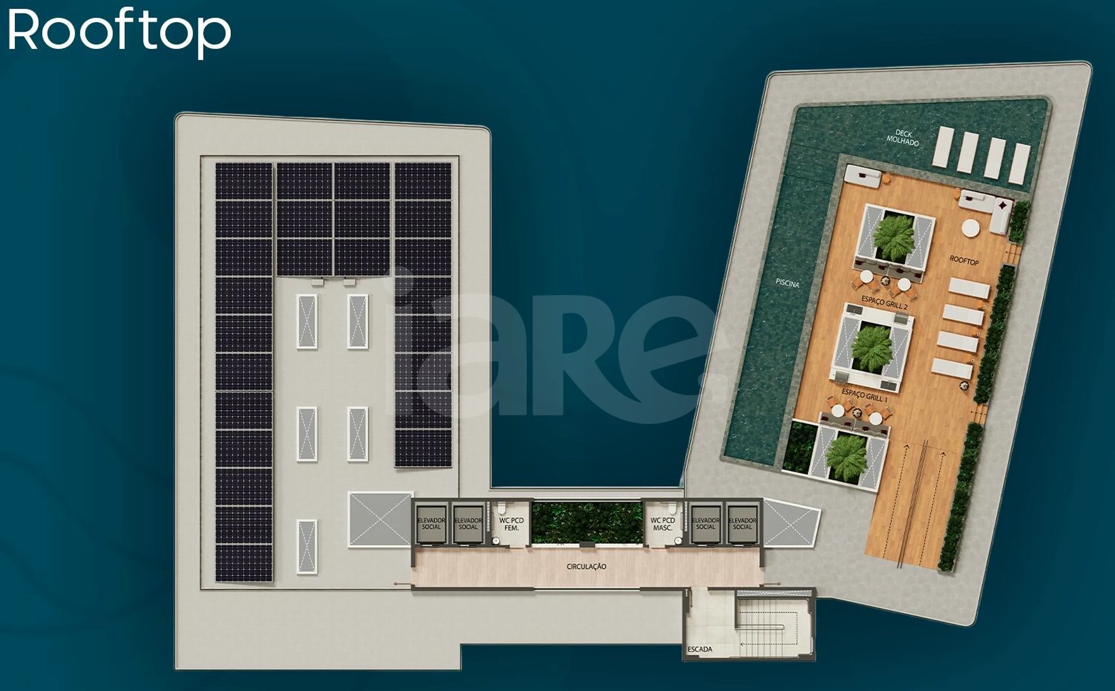 Planta — Pavimento rooftop
