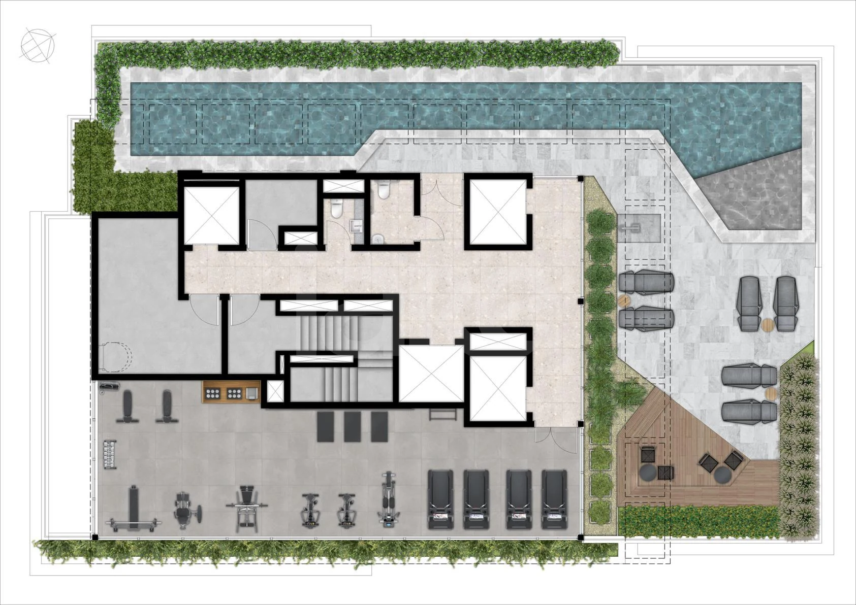Planta — Pavimento rooftop