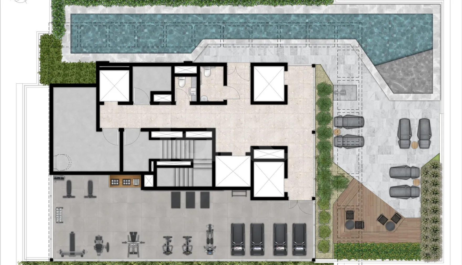 Planta — Pavimento rooftop