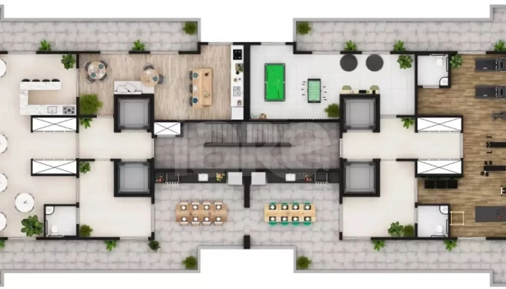 Planta — Pavimento rooftop