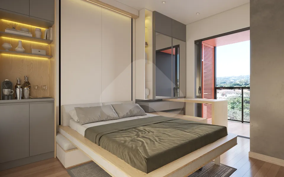 Théros Residencial - Studio com 19,4 m², em Alto da XV — foto 29