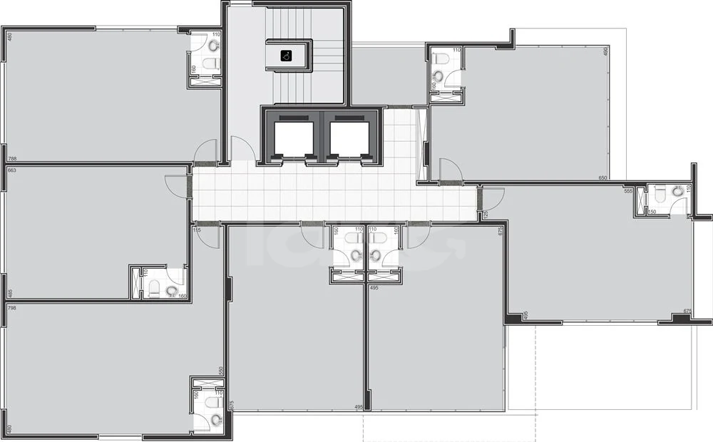 Planta — Pavimento 2º ao 6º andar