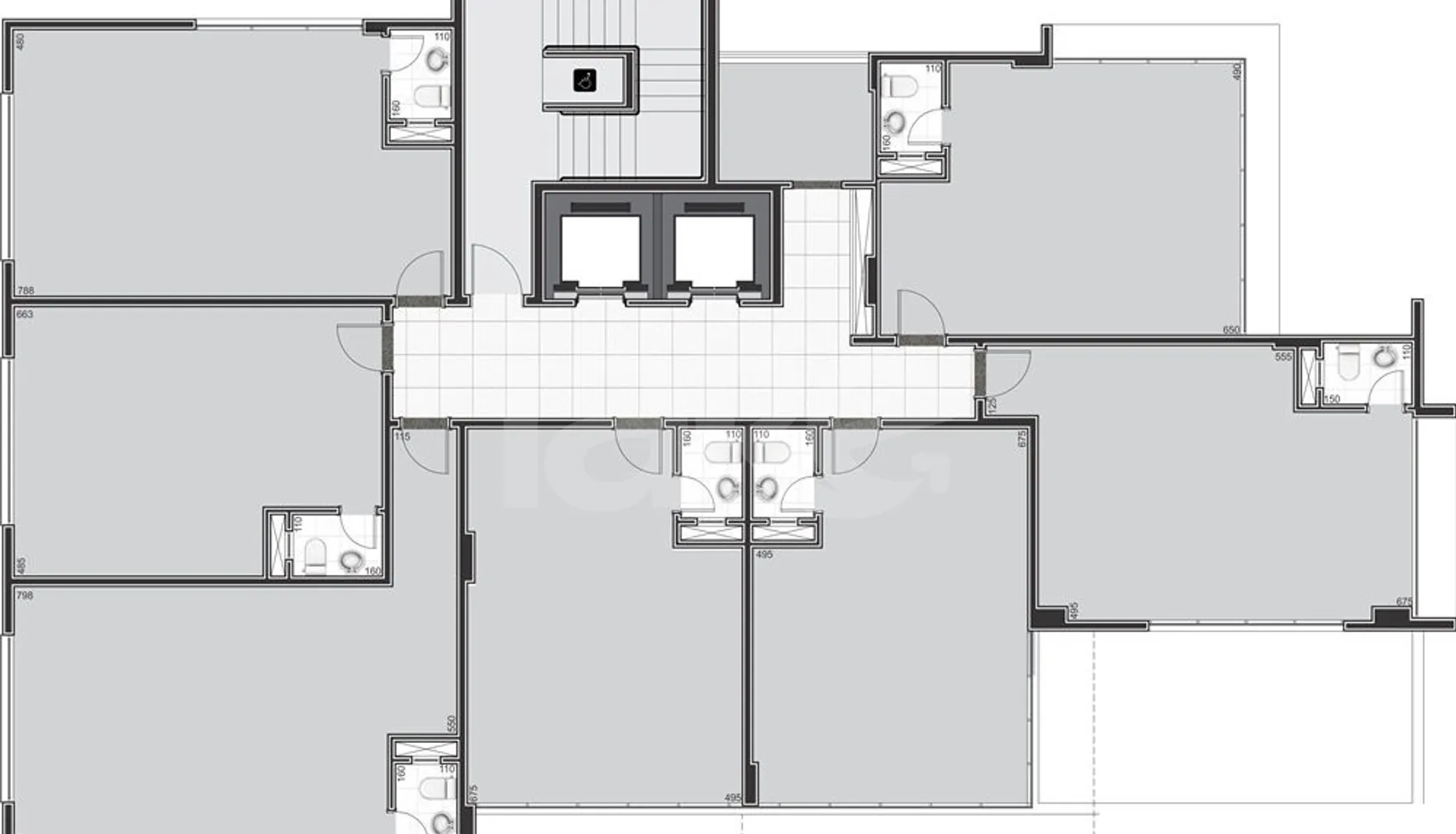 Planta — Pavimento 2º ao 6º andar