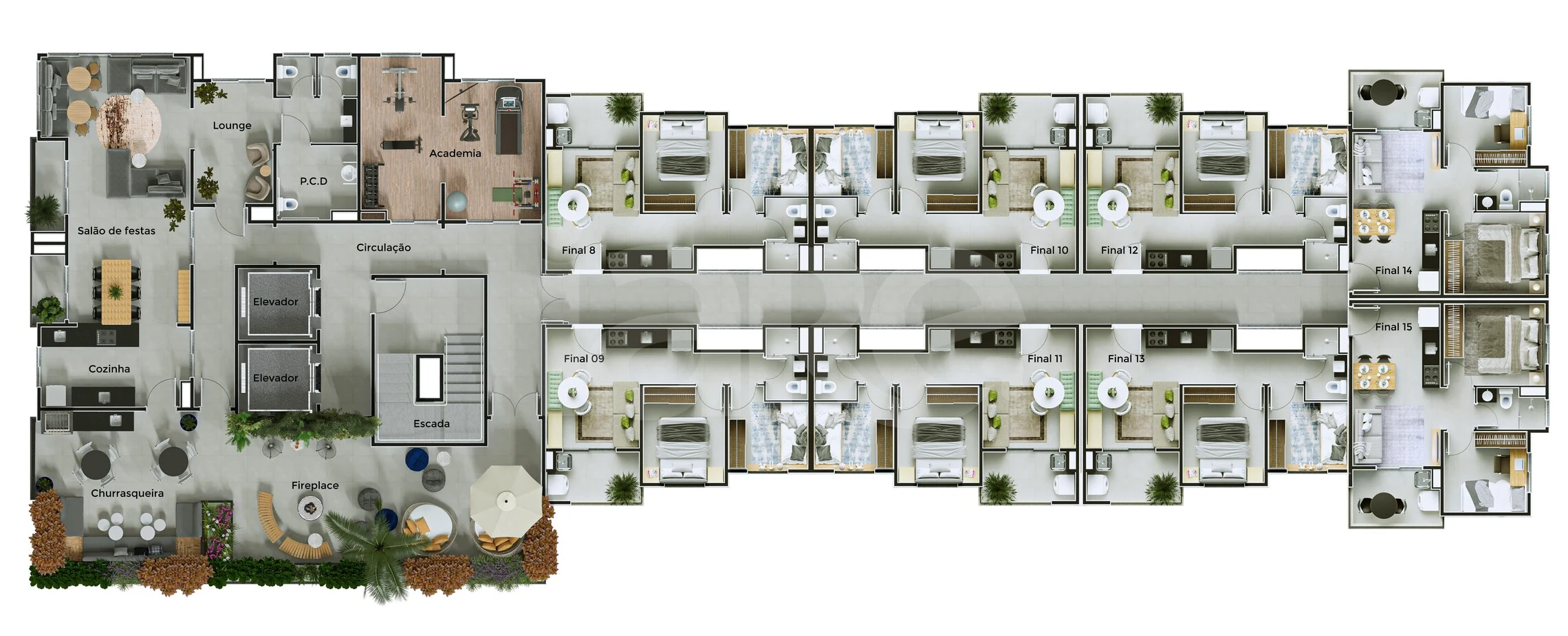 Planta — Pavimento rooftop