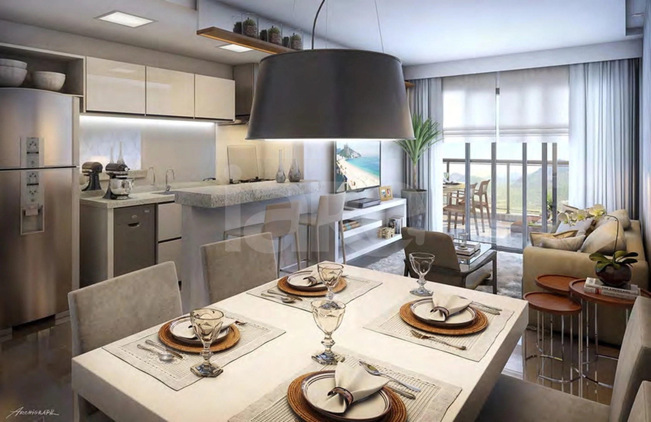 Ilha Pura Astra - Apartamento com 90,32 m², em Barra da Tijuca — foto 2