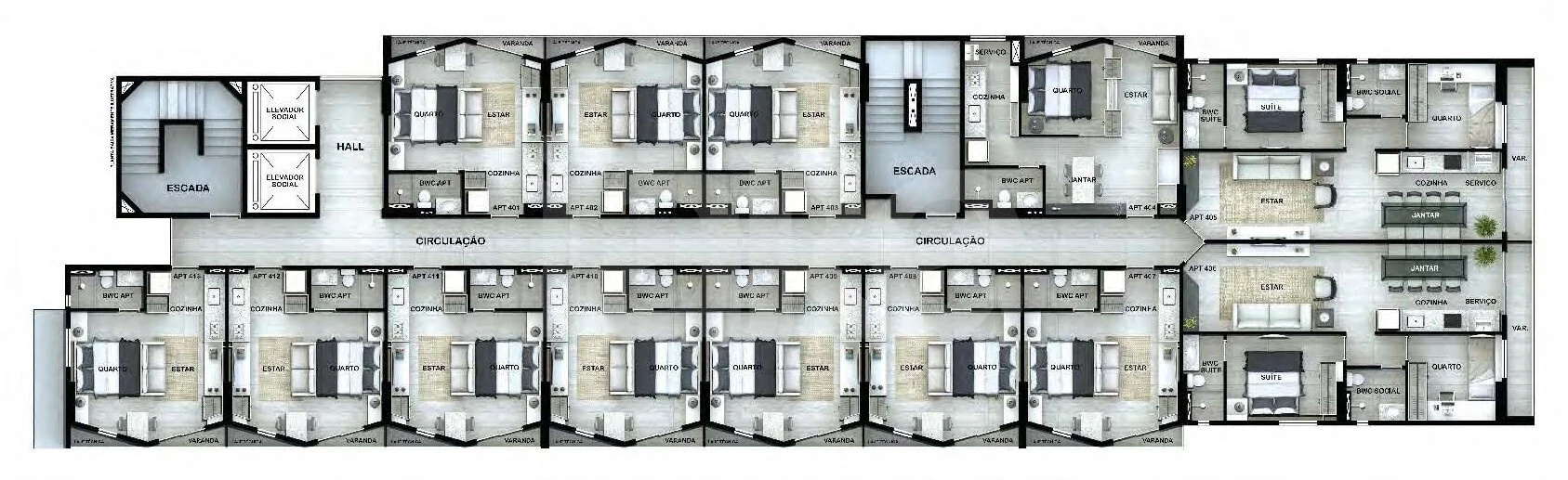 Planta — Pavimento 4