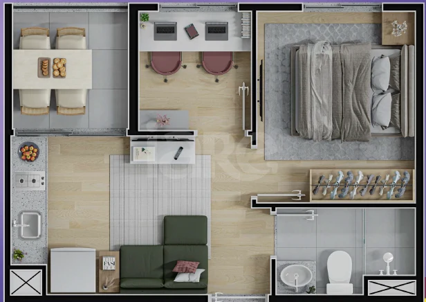 Planta — Apartamento 29,18 m²