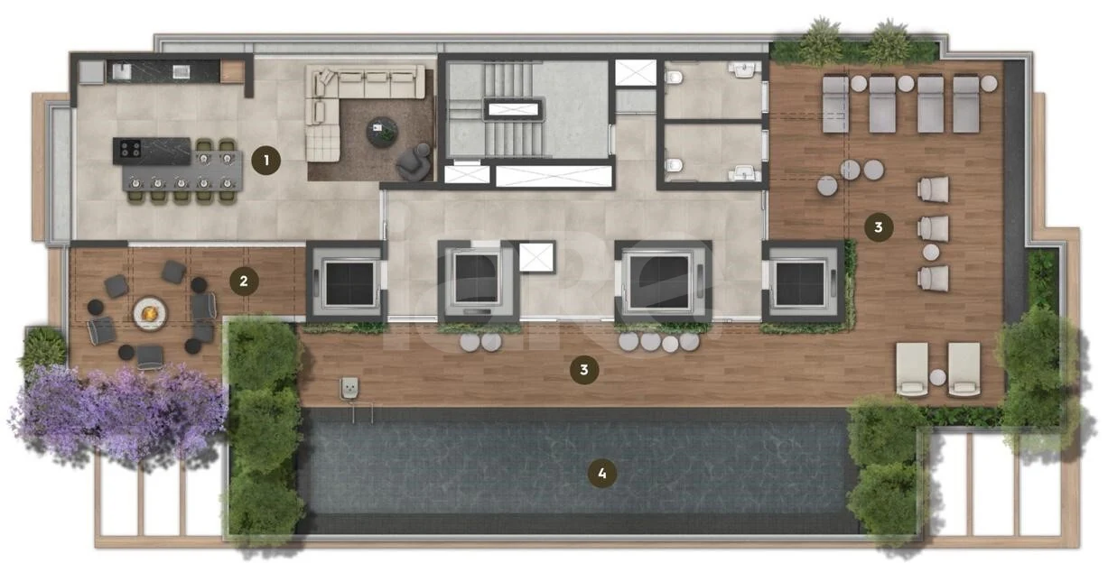 Planta — Pavimento rooftop