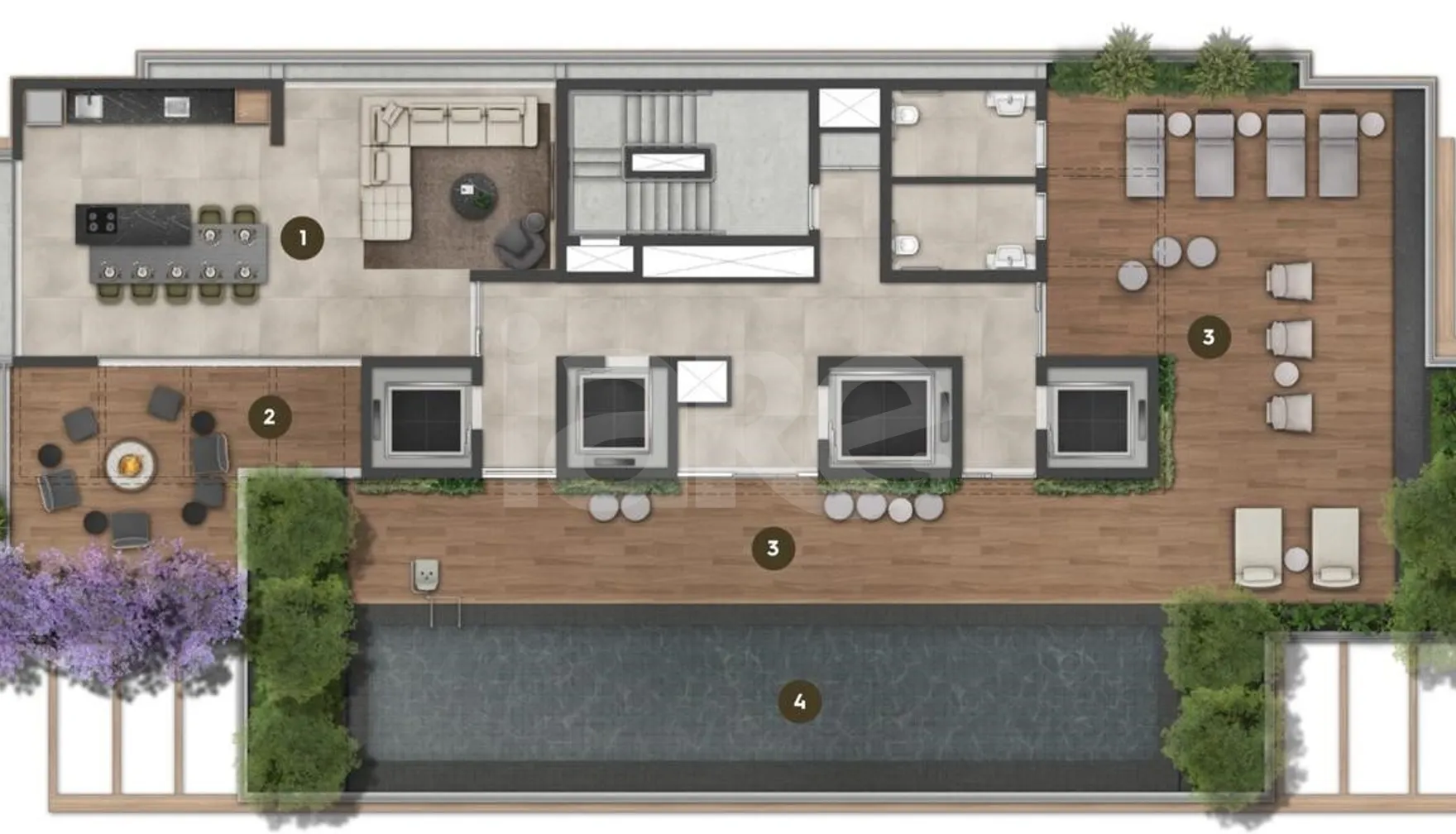 Planta — Pavimento rooftop