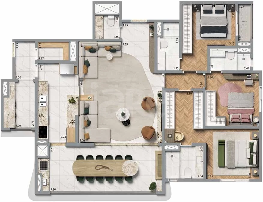 Planta — Garden 150,4 m²