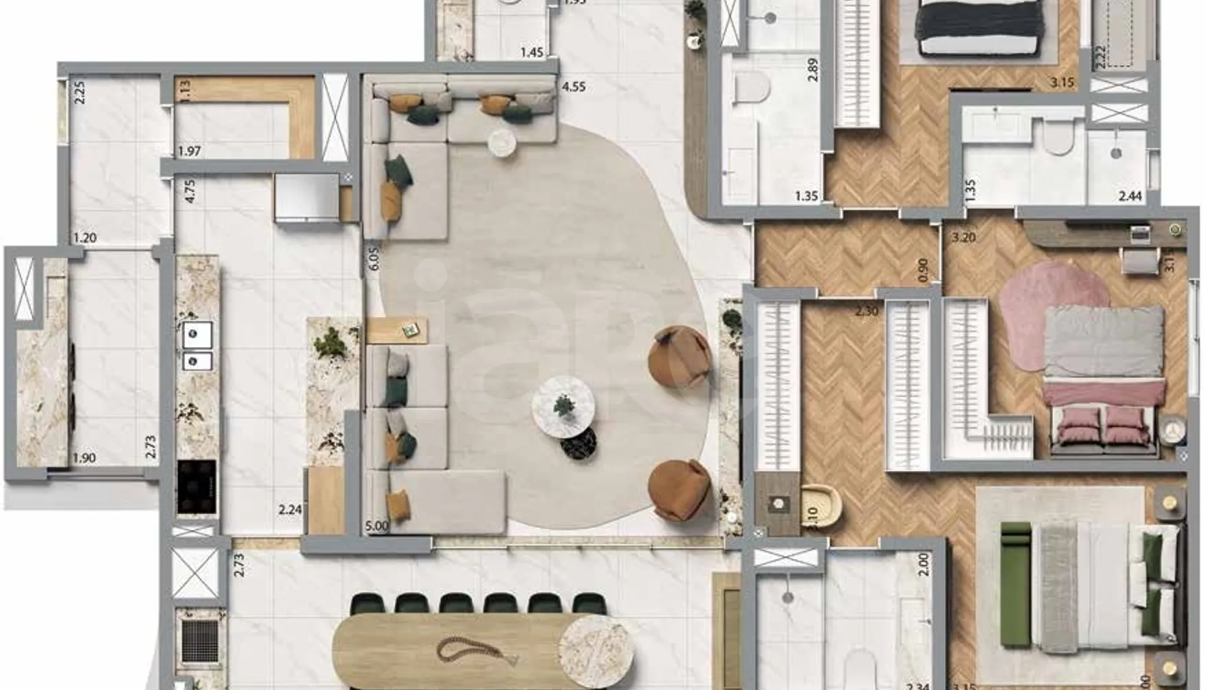 Planta — Garden 150,4 m²
