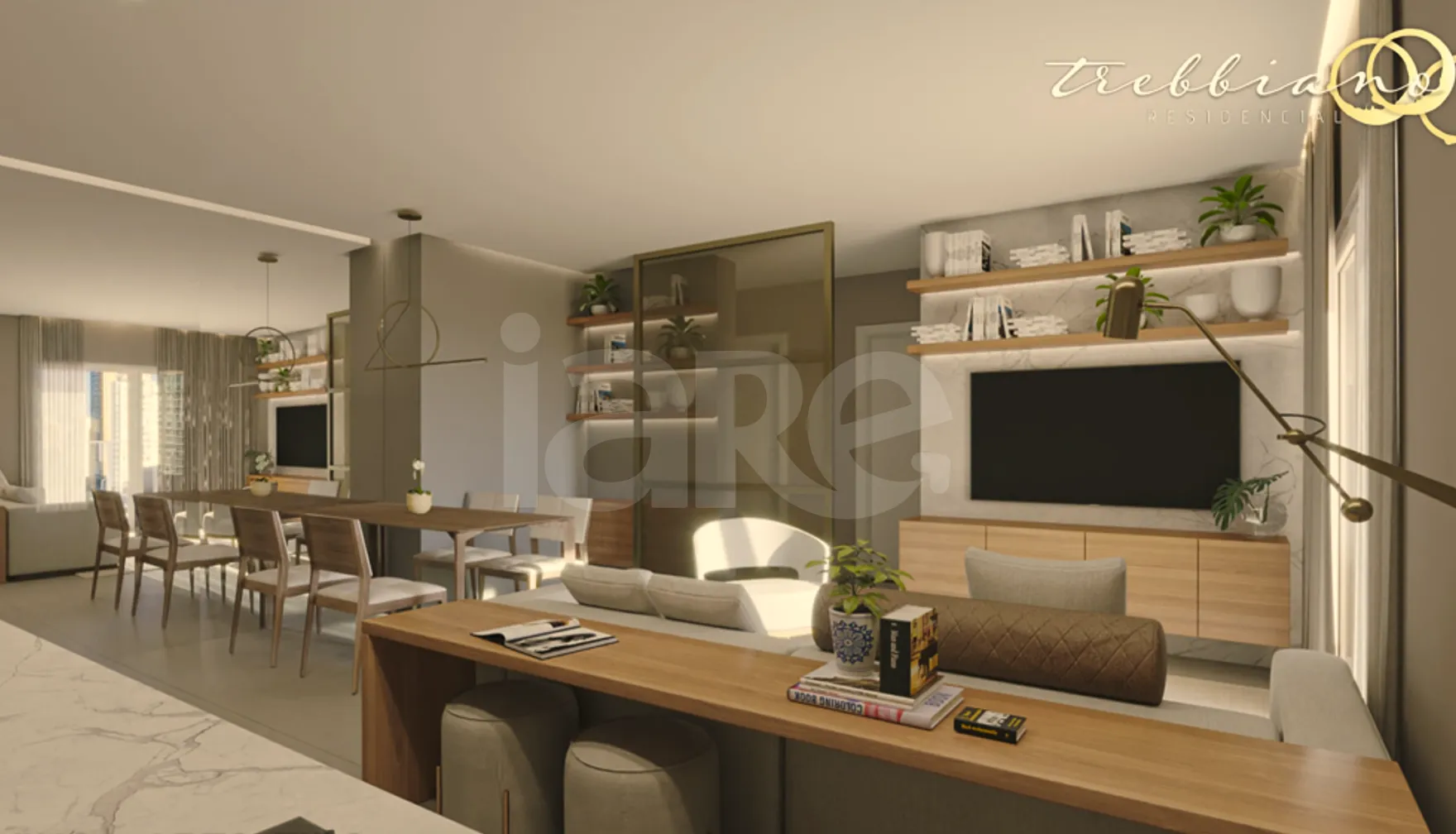 Trebbiano Residencial - Apartamento com 87,14 m², em Campo Comprido — foto 2