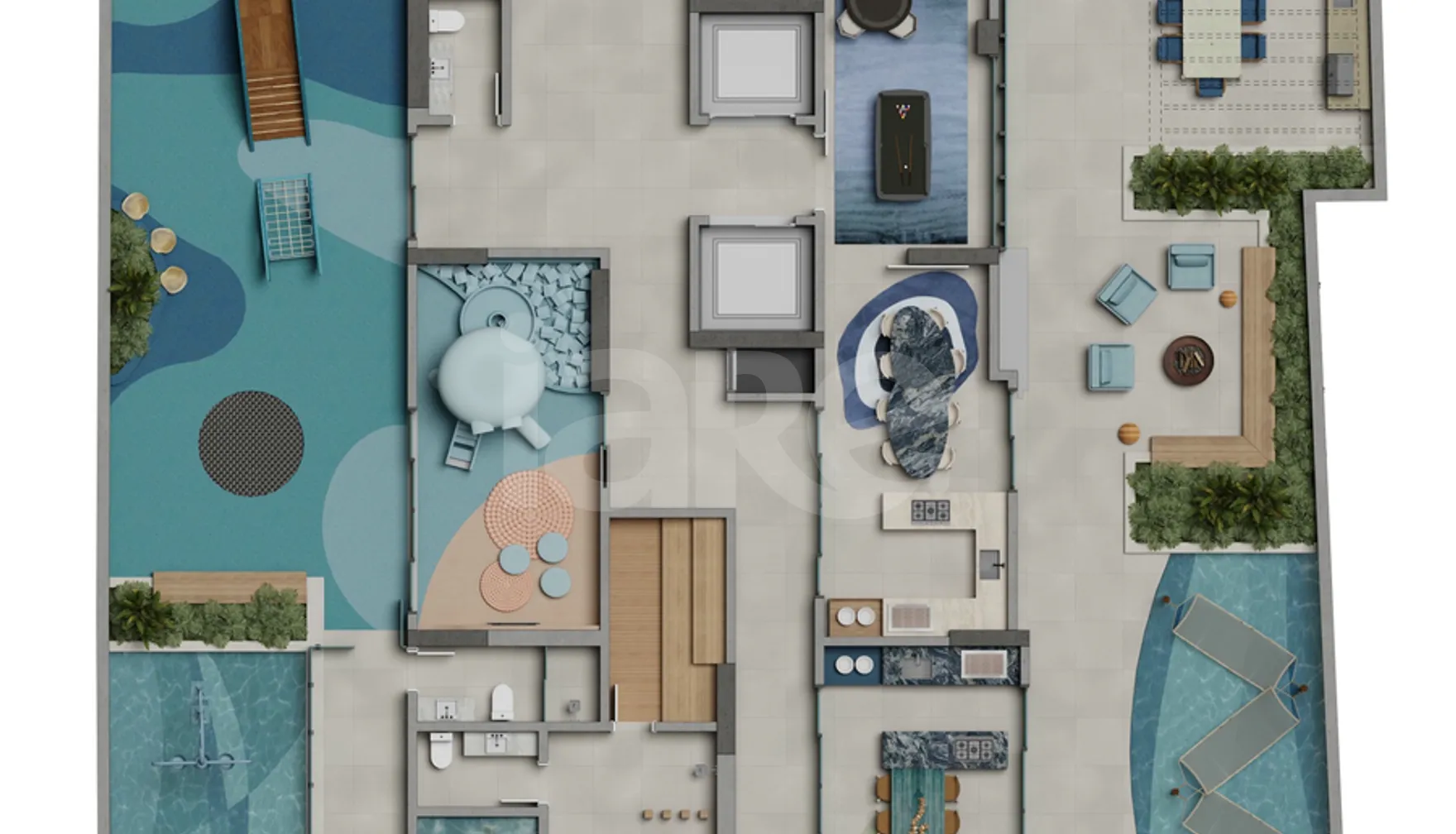 Planta — Pavimento lazer