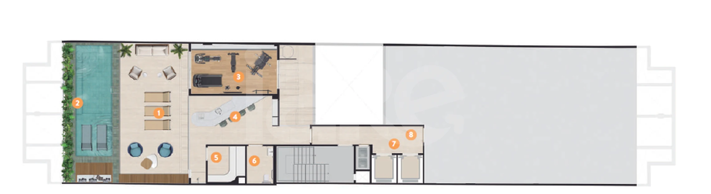 Planta — Pavimento rooftop