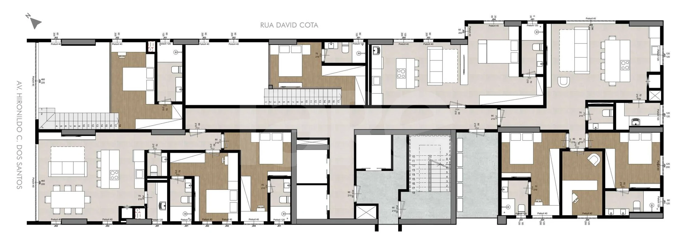 Planta — Pavimento 9