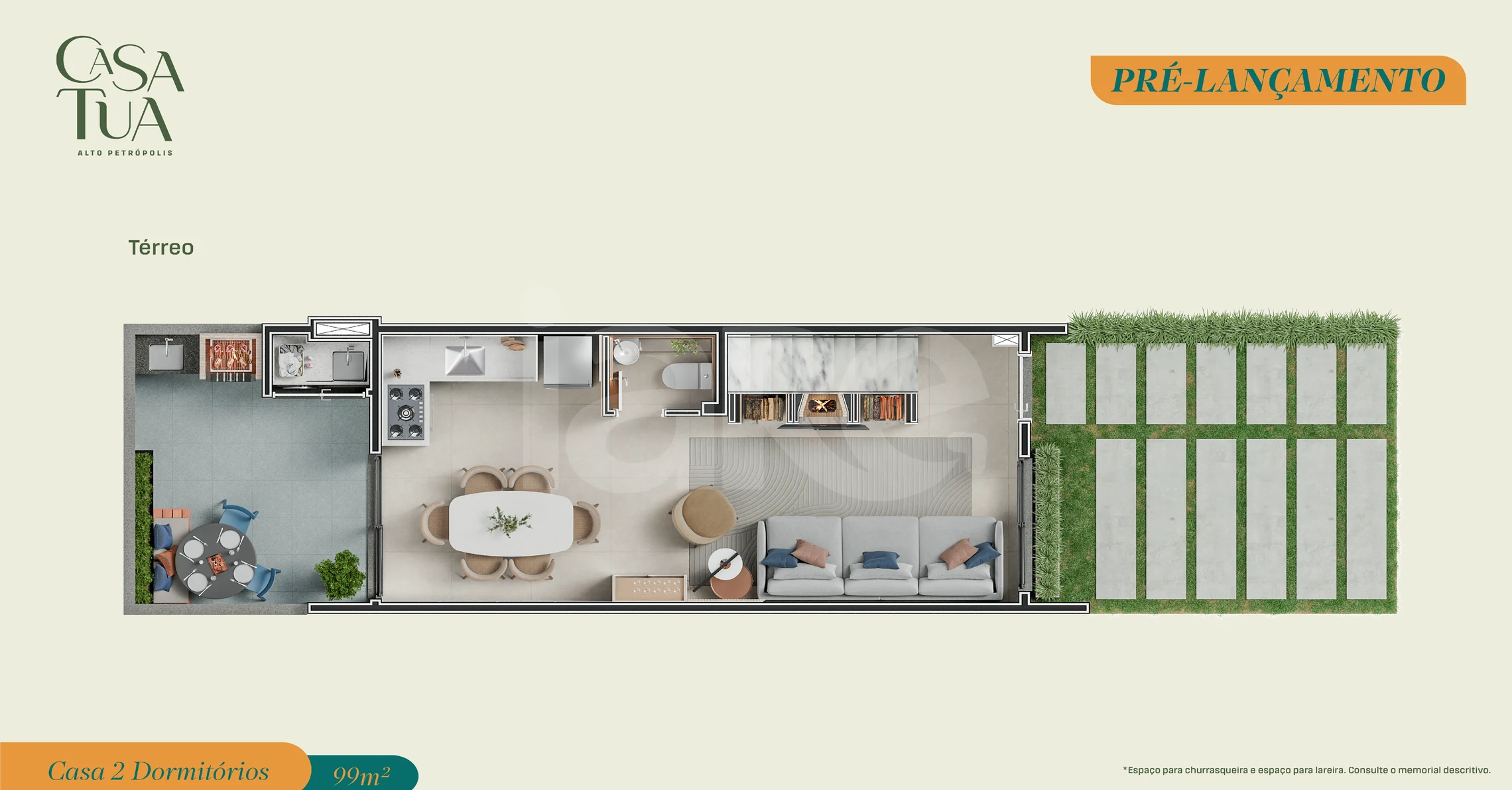Planta — Planta Terréo casa 2D