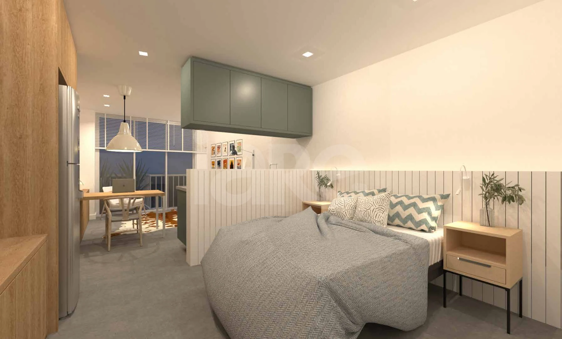 Gloria del'art Coliving - Studio com 52,47 m², em Glória — foto 10