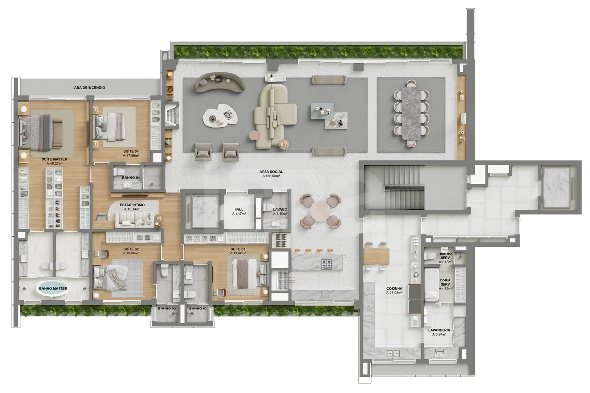 Planta — Garden 382,53 m²