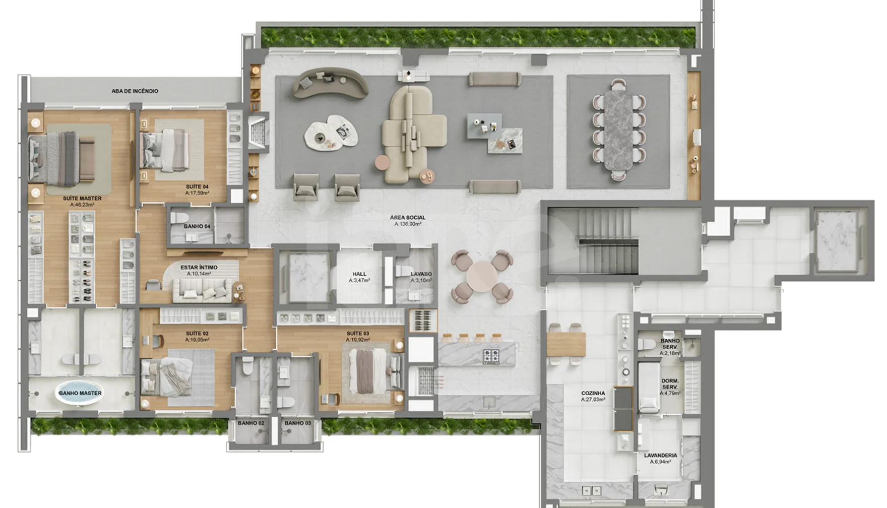Planta — Garden 382,53 m²