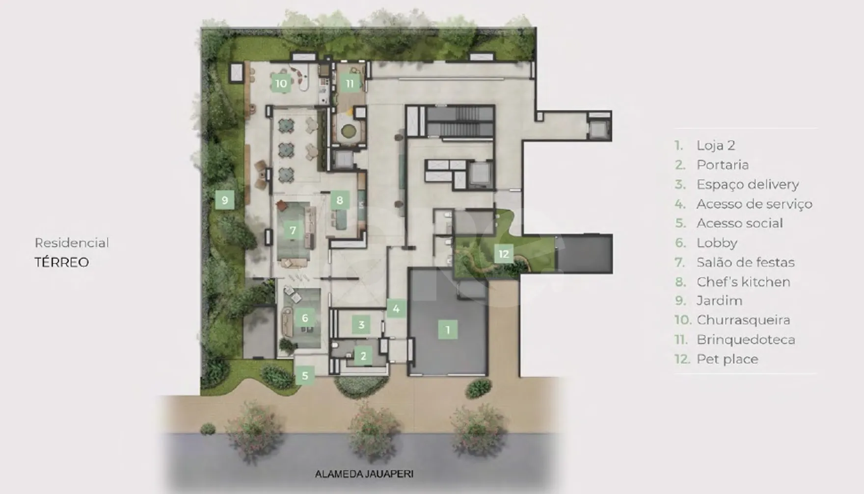 Planta — Pavimento térreo