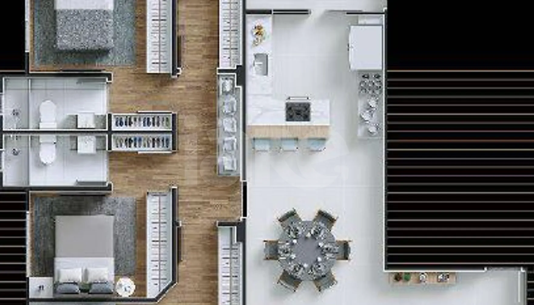 Planta — Apartamento 138,07 m²